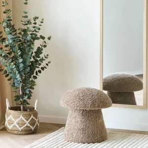Enna puff brun ø45 cm