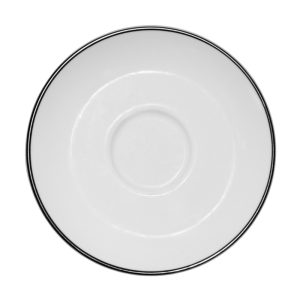 Kaffefat Nana vit med svart rand 17cm 6-pack