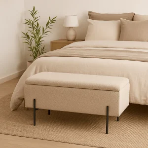 Watford förvaringsbänk beige