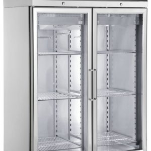 Dubbel Frysskåp med Glasdörr Inomak CFP2144/GL, 1432Lt, -18/-10°C