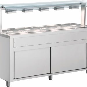 Värmebuffé med neutral skåp & dubbel nysskydd MRV718