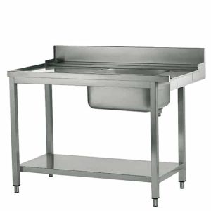Intmatningsbänk 1500X770X870mm med enkel höger ho och underhylla