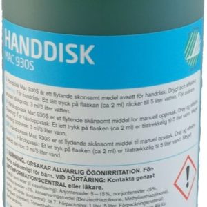 MAC 930S Handdisk Svanemärkt 1L