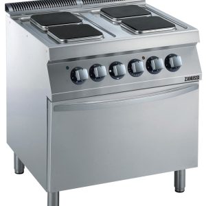 Zanussi Modular Elspis. Golvmodell. 800mm. 4 fyrkantiga plattor (4×2,6kW). Elugn (6kW)