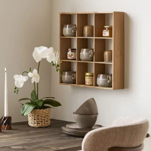 Moss vegghylle furu natur 46 x 10 x 46 cm