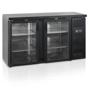 Barkyl Backbar/Ölkyl CBC210G med 2 upphängda glasdörrar, 277 liter