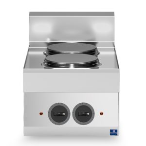 Elektrisk spishäll tabletop 400x650mm med 2 plattor, 5,2kW
