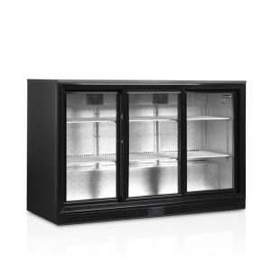 Barkyl DB301S-3 med 3 skjutbara glasdörrar, 278 liter