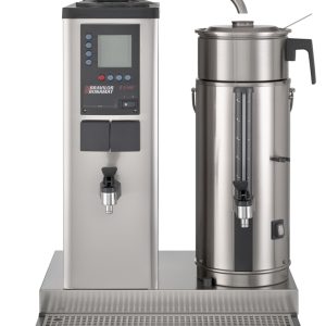 Urnbryggare Bravilor Bonamat B5 HW L/R Bordsmodell med 1 bryggpelare 1 behållare till höger på 5 liter och hetvattenkran. 400V