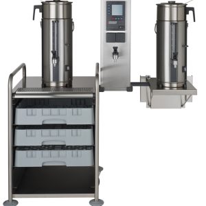 Urnbryggare Bravilor Bonamat B5 HW W väggmodell med 1 bryggpelare 2 behållare på 5 liter och hetvattenkran. 400V