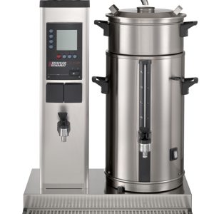 Urnbryggare Bravilor Bonamat B10 HW L/R Bordsmodell med 1 bryggpelare 1 behållare till höger på 10 liter och hetvattenkran. 400V